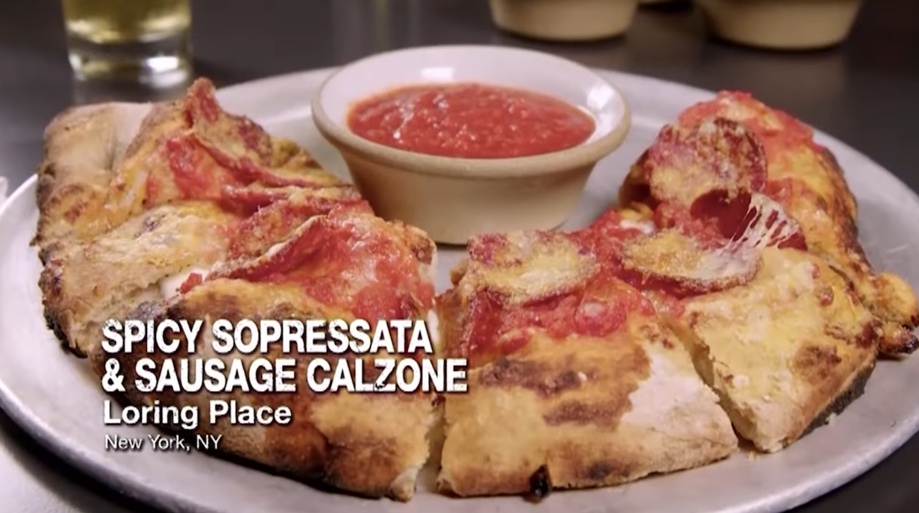 Spicy Sopressata & Sausage Calzone